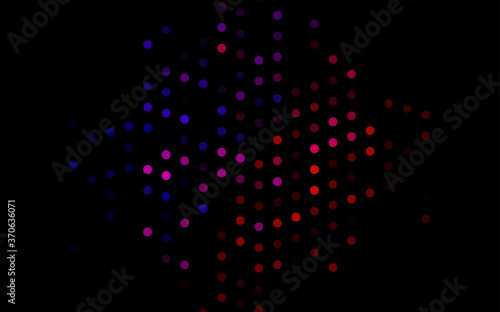 Dark Black vector backdrop with dots.