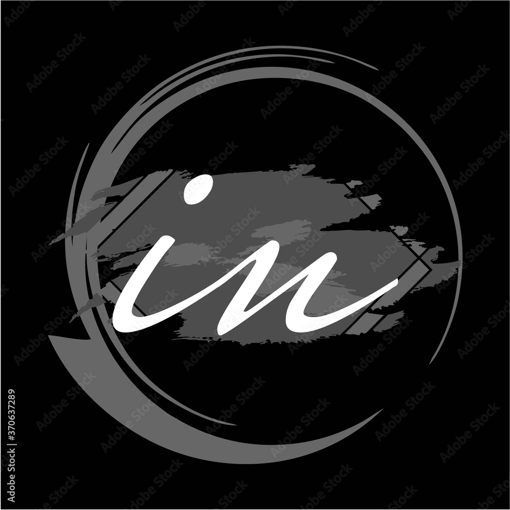 Initial handwriting/handwritten of signature logo Initial handwriting/handwritten of signature logo