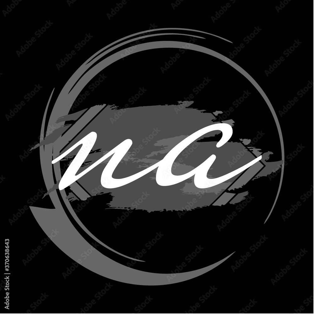 Initial handwriting/handwritten of signature logo Initial handwriting/handwritten of signature logo