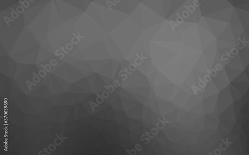 Light Silver  Gray vector abstract polygonal cover.