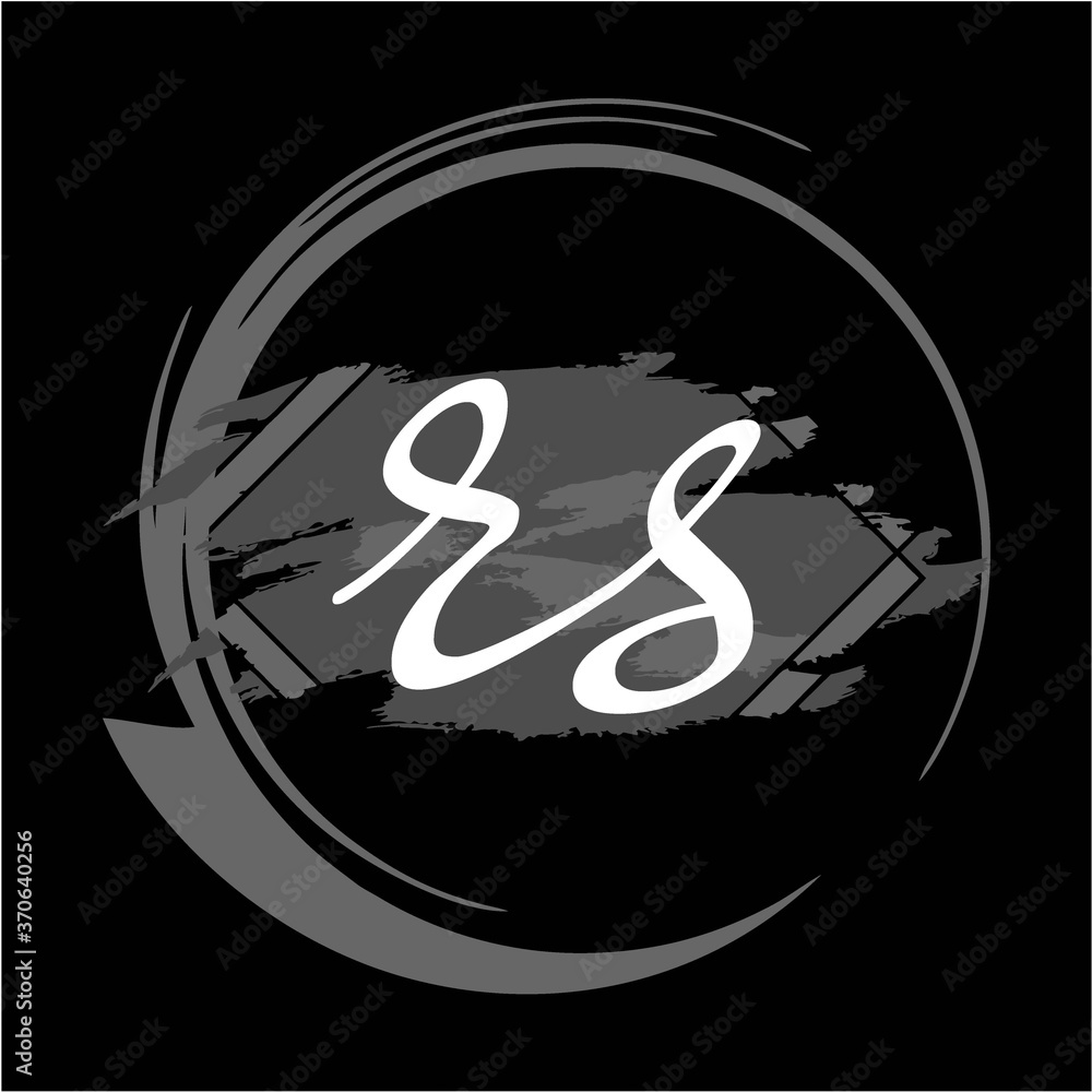 Initial handwriting/handwritten of signature logo