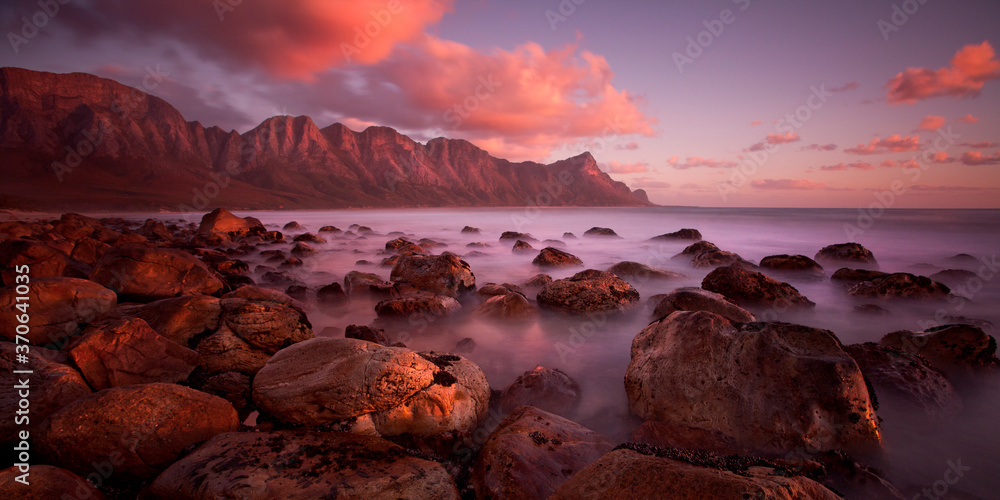 Sunset over Kogel Bay , Western Cape, South Africa. Sunset over Kogel Bay , Western Cape, South Africa.