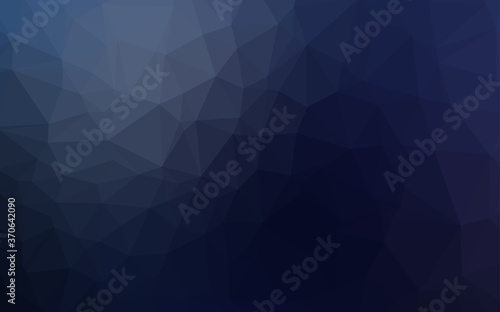 Fototapeta Naklejka Na Ścianę i Meble -  Dark BLUE vector polygon abstract backdrop.