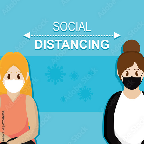 Social distancing poster