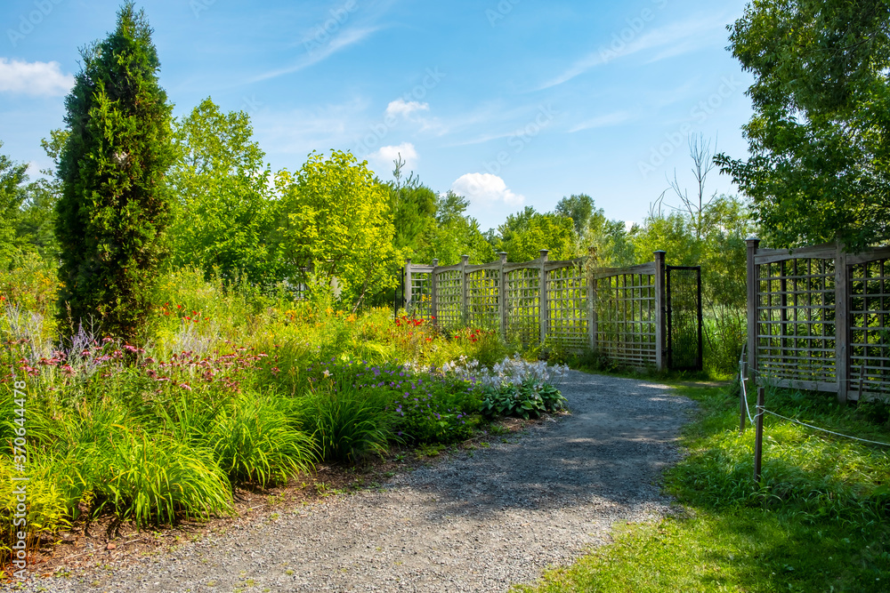 Path Through A Tranquil Manicured Garden