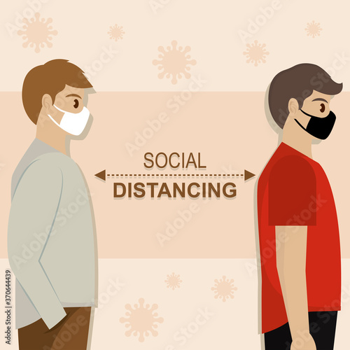 Social distancing poster