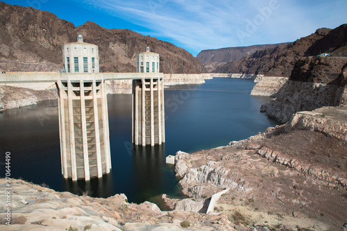 Hoover Dam, Black Canyon of the Colorado River, Nevada and Arizona, USA