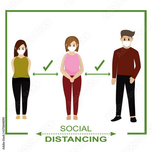 Social distancing poster