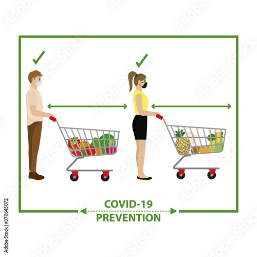 Social distancing poster