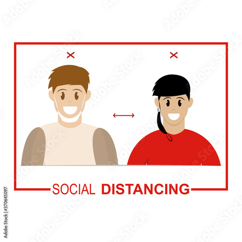 Social distancing poster