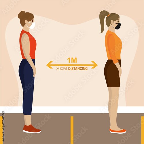 Social distancing poster