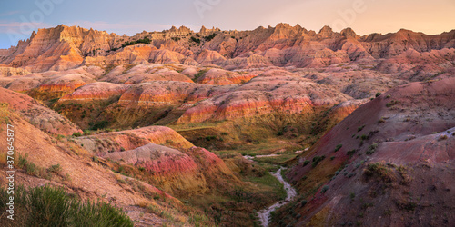 Painted Hills in the South Dakota Badlands photo