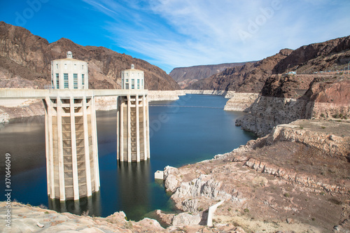 Hoover Dam, Black Canyon of the Colorado River, Nevada and Arizona, USA