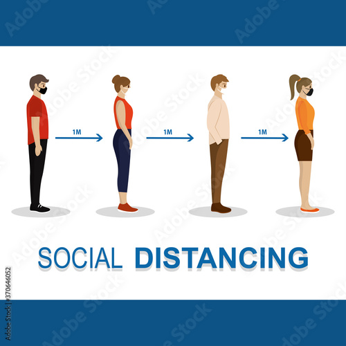Social distancing poster