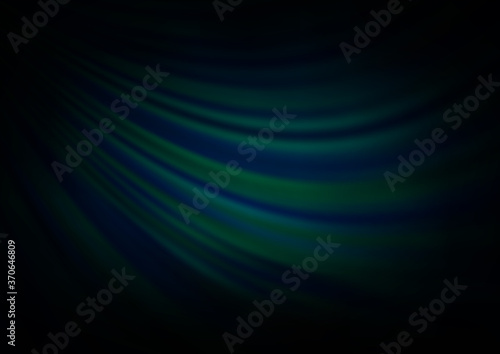 Dark BLUE vector background with liquid shapes.