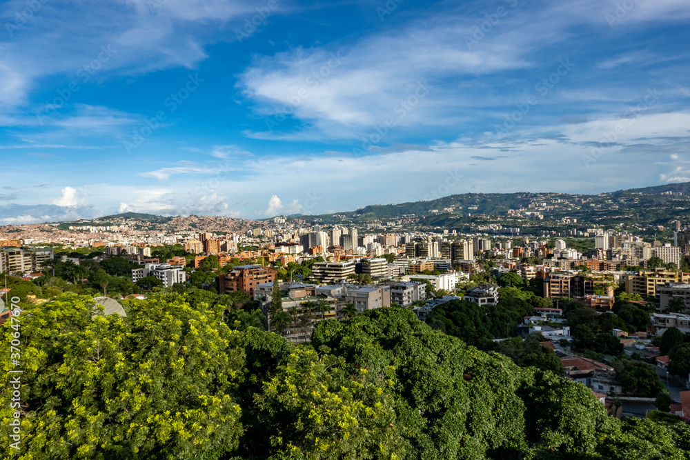 The City of Caracas during a Beautiful afternoon, as seen from the Cota Mil