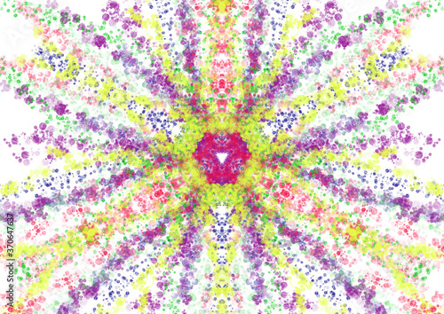 abstract colorful background in a mandala style