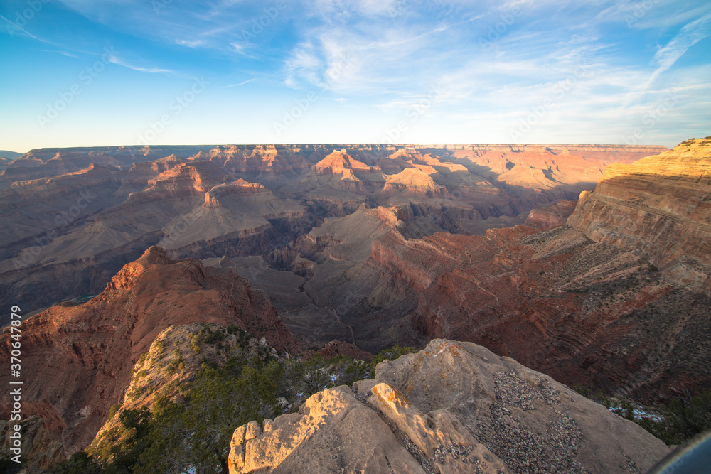 Views of the South Rim of the Grand Canyon, Arizona, USA