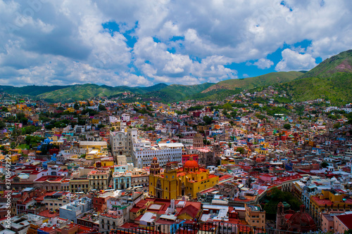 aerial view of the city in Zacatecas