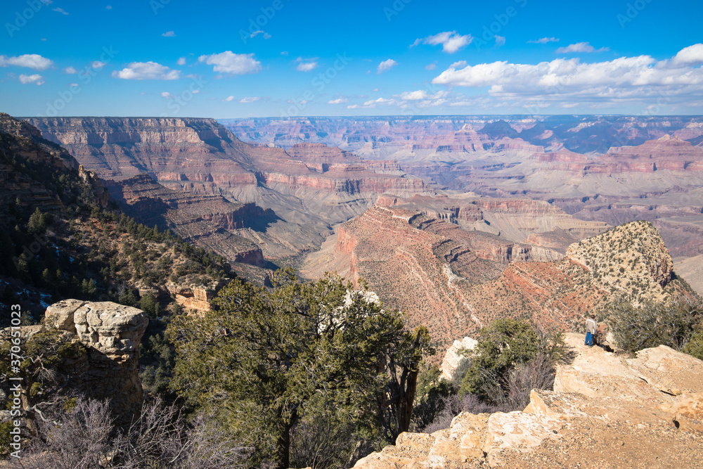 Views of the South Rim of the Grand Canyon, Arizona, USA