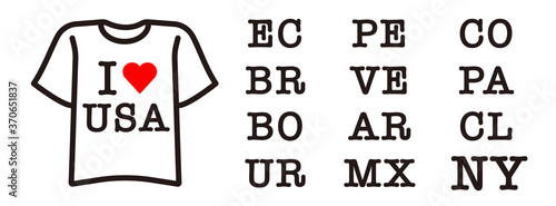 Vector White Blank Tshirt Icon Symbol. Sport T-shirt icon. Trainning sign. I love template. 