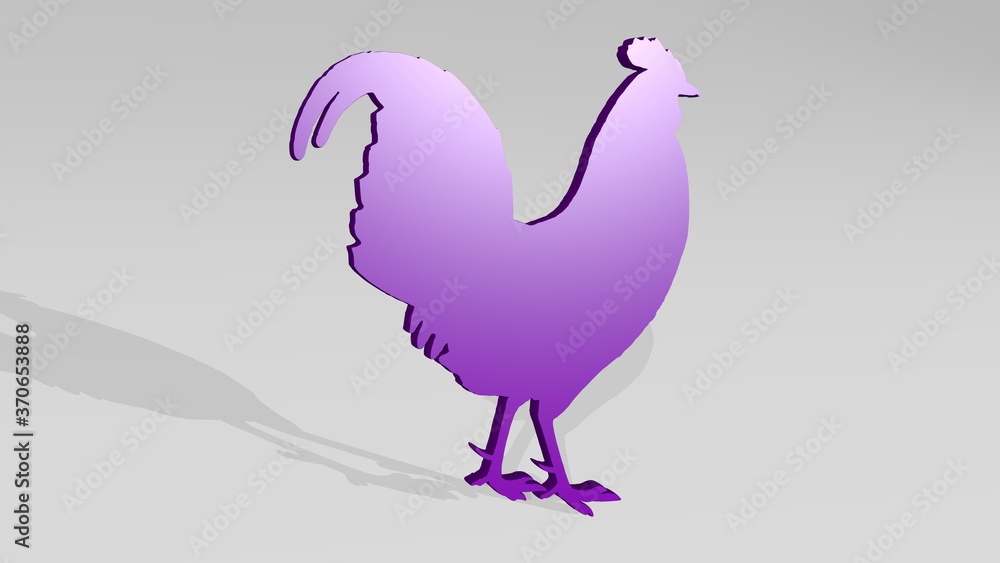 BIRD 3D icon casting shadow. 3D illustration. animal and background BIRD 3D icon casting shadow. 3D illustration. animal and background
