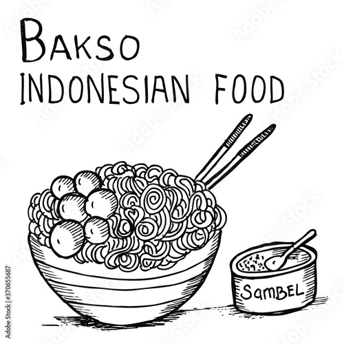 Bakso, indonesian food