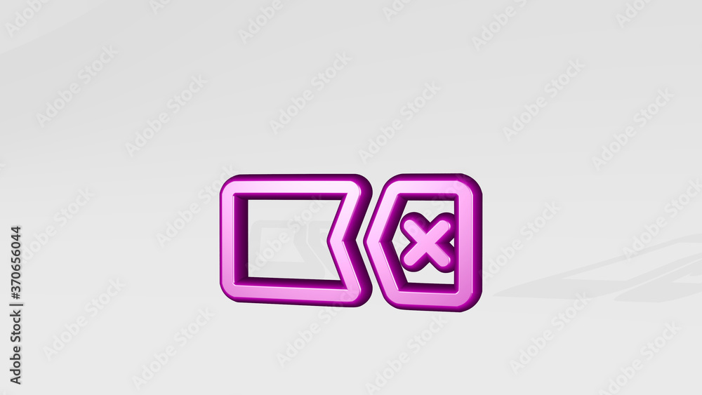 broken tab remove 3D icon casting shadow. 3D illustration. background and old broken tab remove 3D icon casting shadow. 3D illustration. background and old