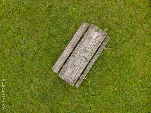 Picnic Bench on lawn