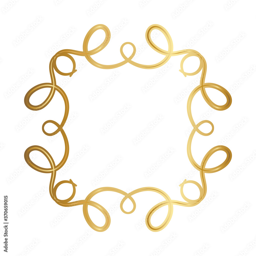 isolated gold ornament frame design of Decorative element theme Vector illustration isolated gold ornament frame design of Decorative element theme Vector illustration