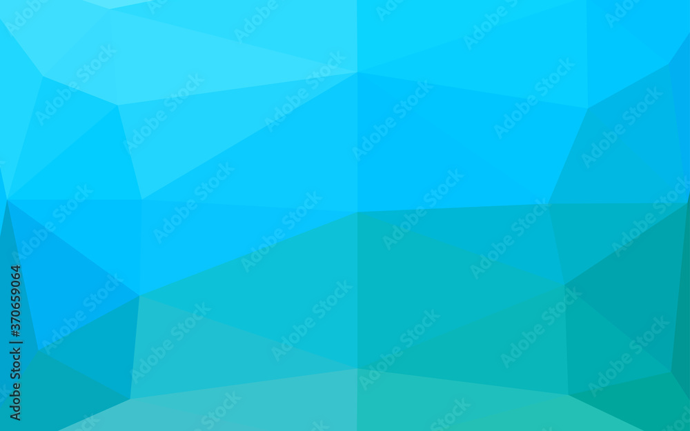 Fototapeta premium Light Blue, Green vector triangle mosaic cover.