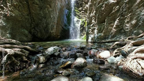 The Millomeris waterfall. Platres, Cyprus. photo