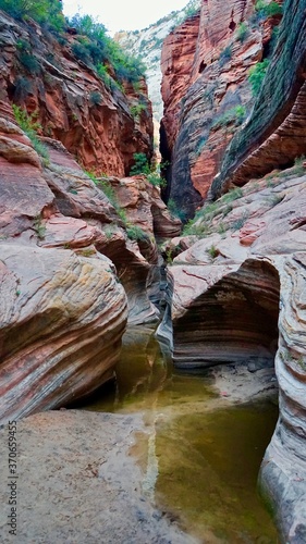 Rock formation in Zion National Park, Utah, United States