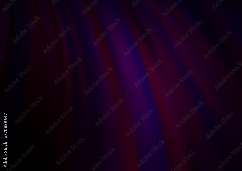 Dark Purple vector pattern with liquid shapes.