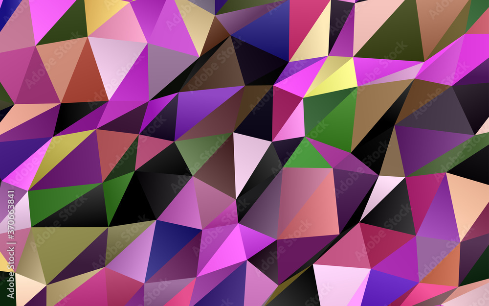 Obraz premium Light Multicolor, Rainbow vector low poly layout.