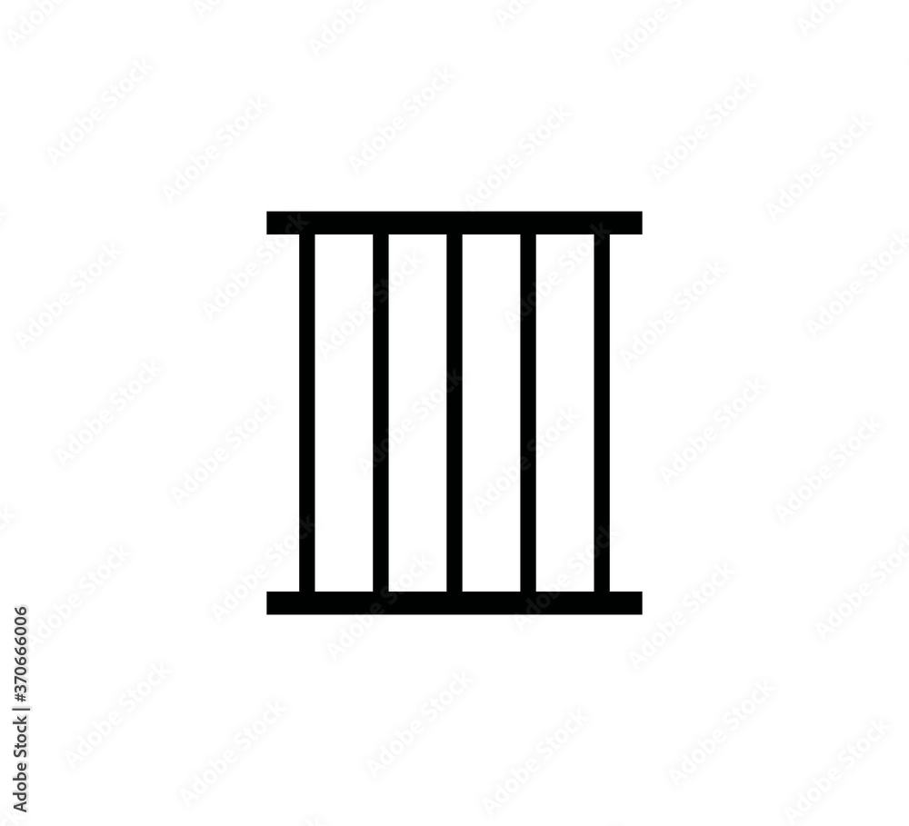 Jail icon vector logo design template Jail icon vector logo design template