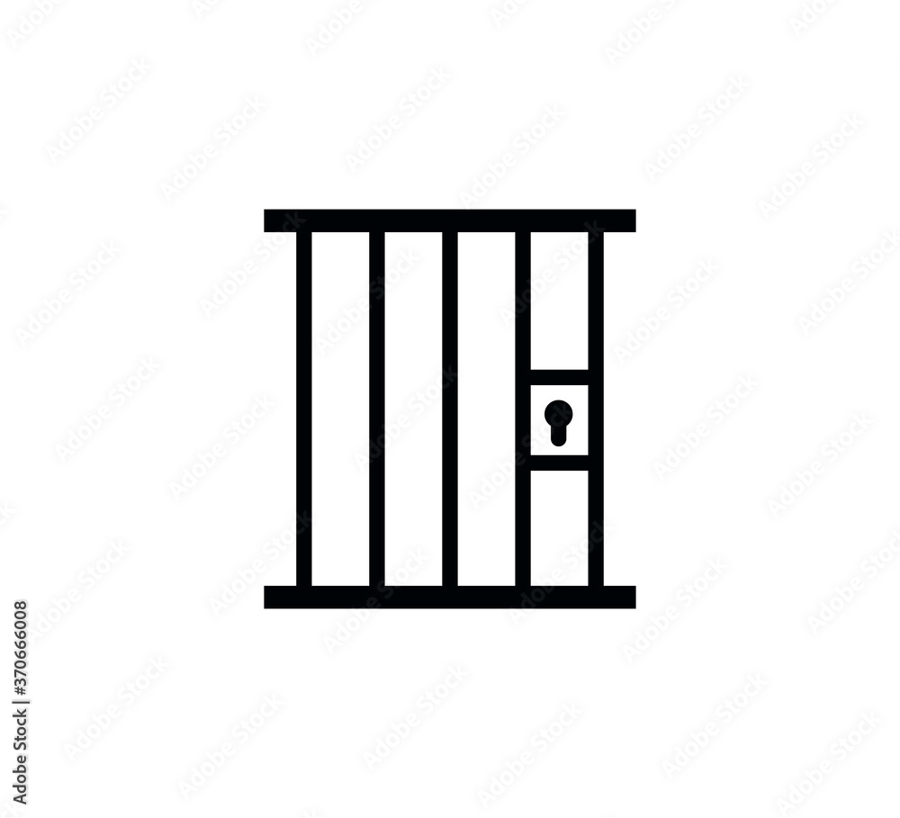 Jail icon vector logo design template Jail icon vector logo design template