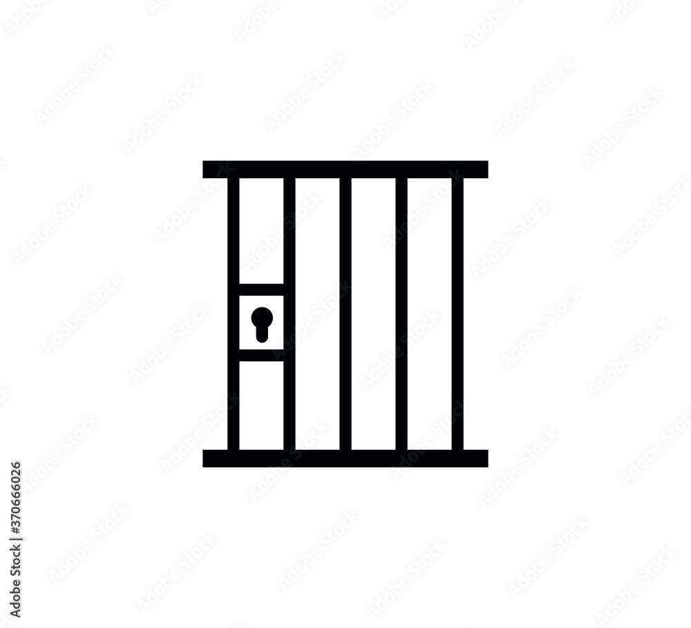 Jail icon vector logo design template Jail icon vector logo design template