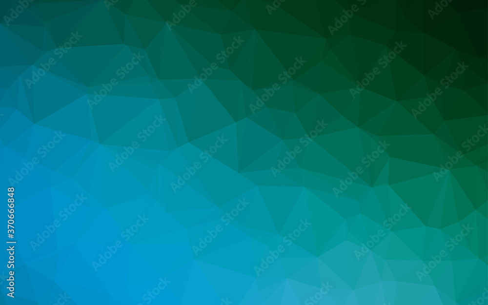 Light Blue, Green vector abstract polygonal cover.