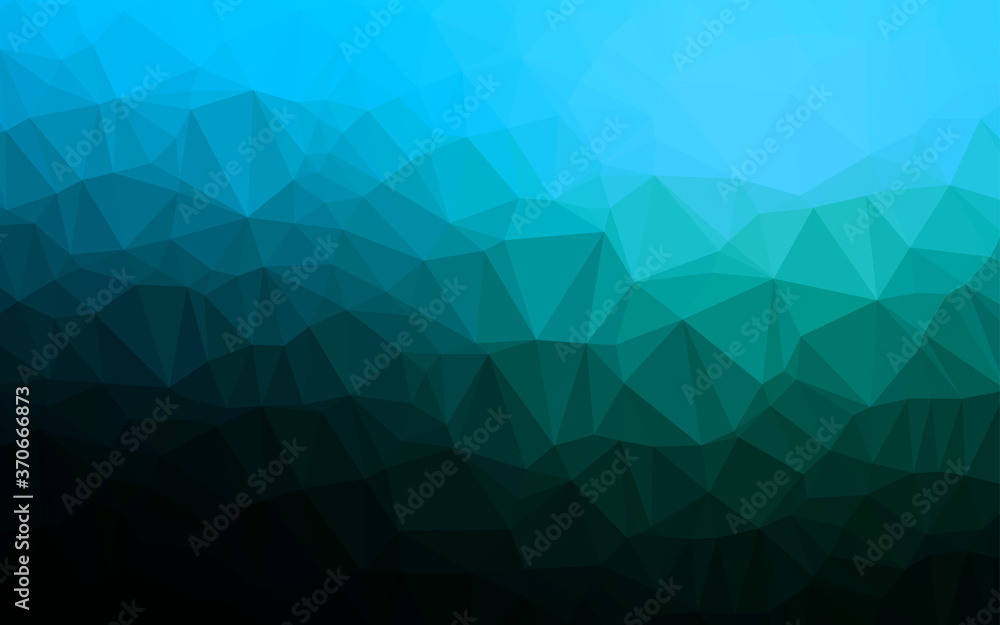 Light BLUE vector polygon abstract layout. Light BLUE vector polygon abstract layout.
