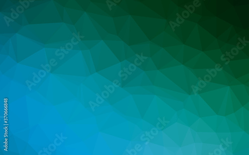 Light Blue, Green vector abstract polygonal cover.