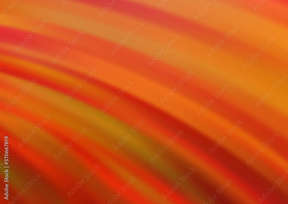 Light Orange vector template with bent lines. Light Orange vector template with bent lines.