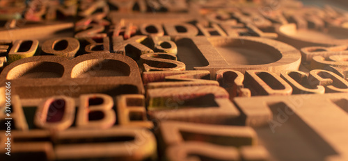 Vintage Letterpress Wood Type Blocks