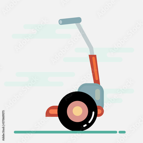 segway vector illustration in flat style 