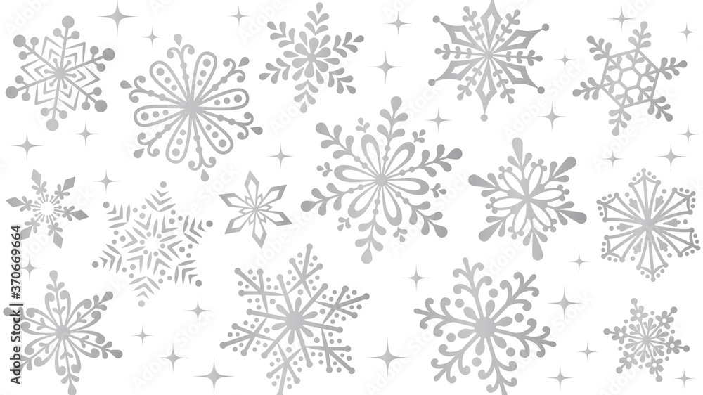 クリスマス、可愛い雪の結晶の背景 クリスマス、可愛い雪の結晶の背景