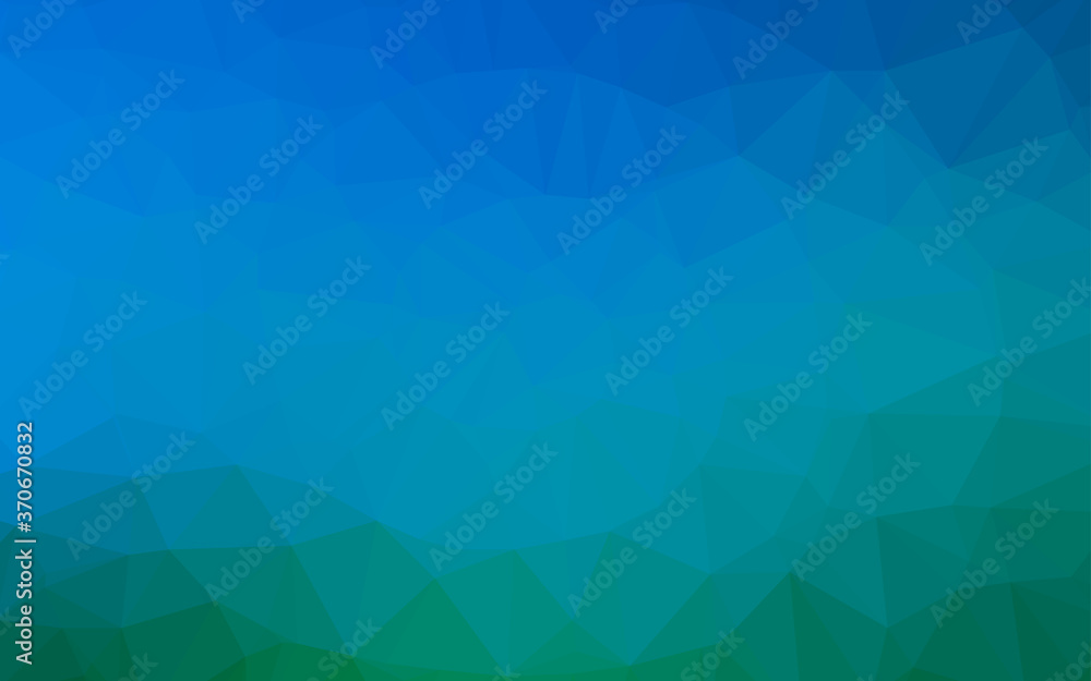 Light Blue, Green vector blurry triangle template. Light Blue, Green vector blurry triangle template.