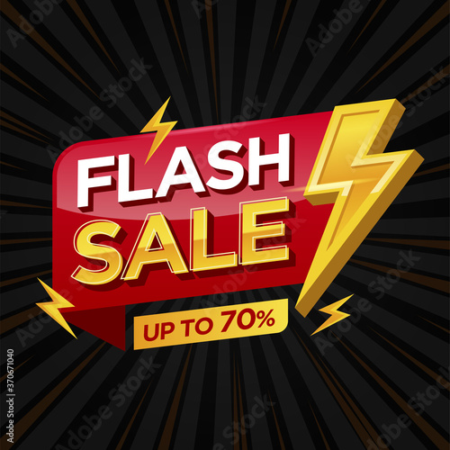 Flash Sale banner design template
