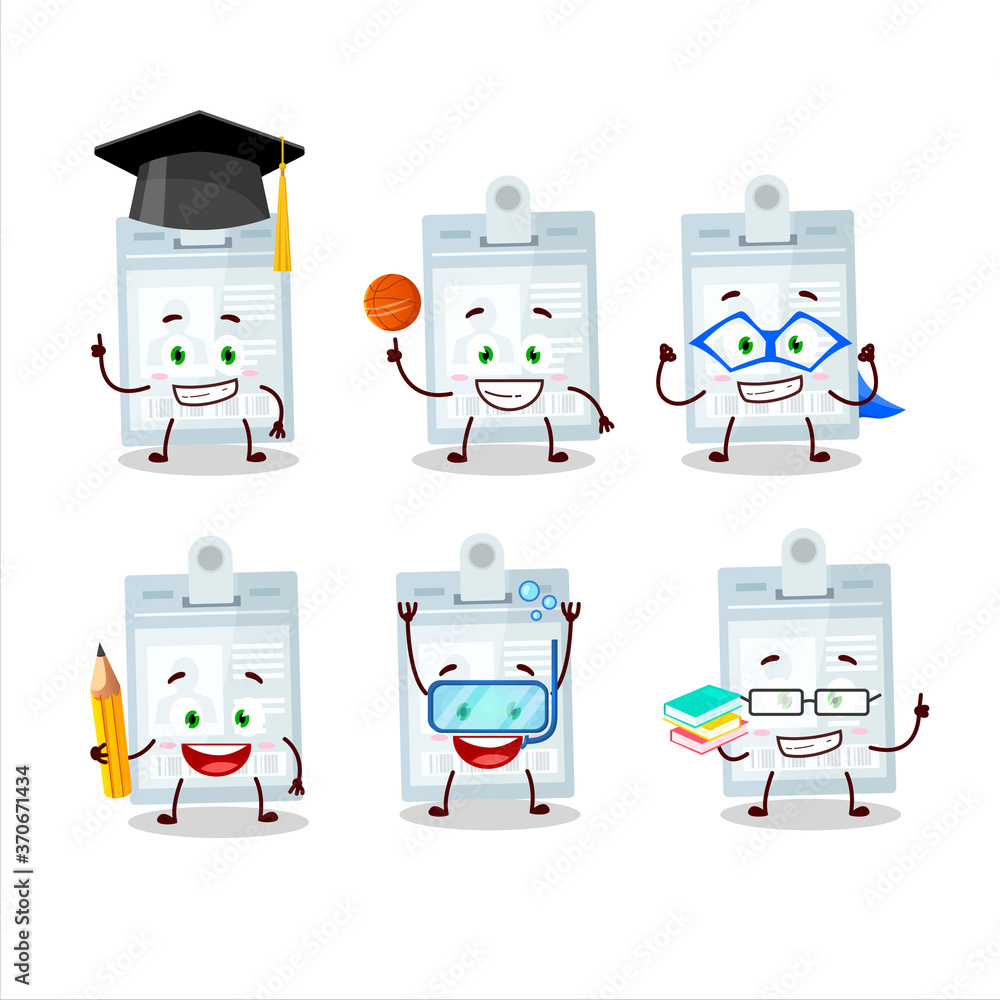 Cartoon Student Id Card