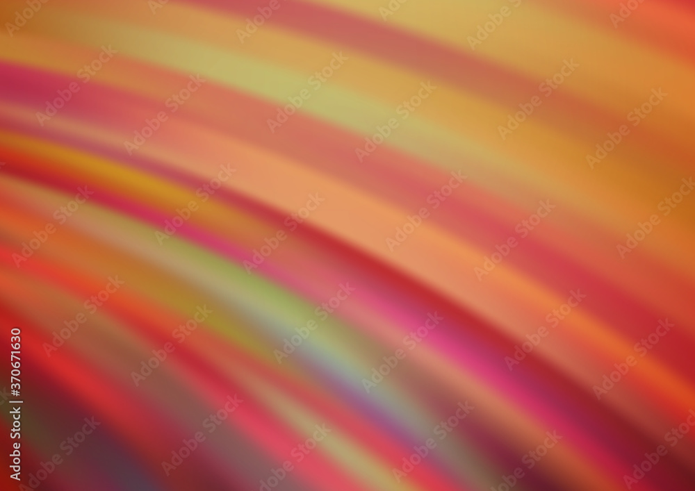 Light Orange vector pattern with curved circles. Light Orange vector pattern with curved circles.