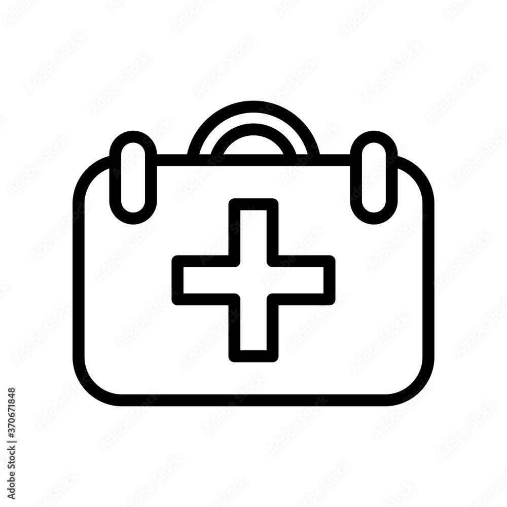 medical kit line style icon medical kit line style icon